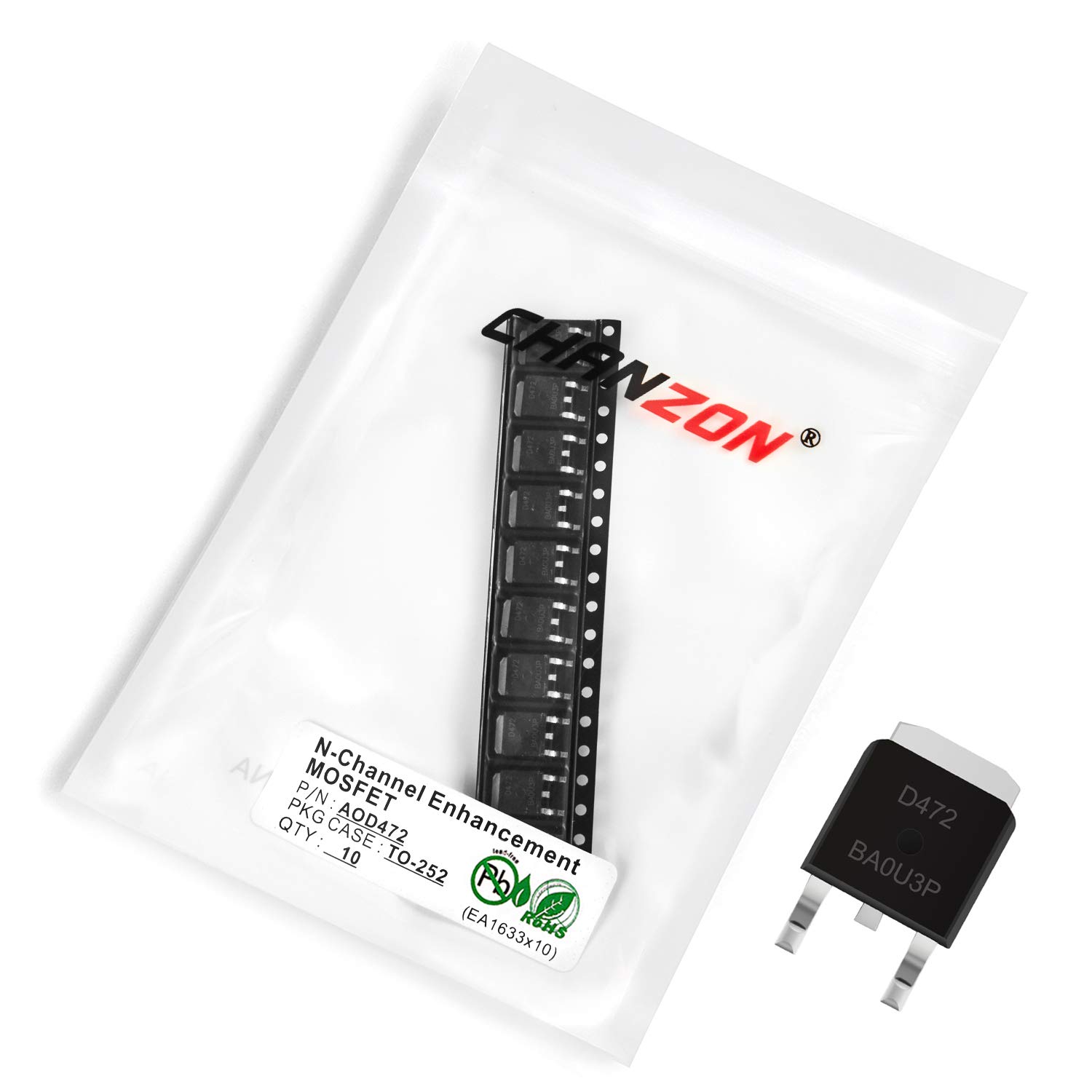 Chanzon 10pcs AOD472 TO-252 N-Channel Field Effect Enhancement Sic